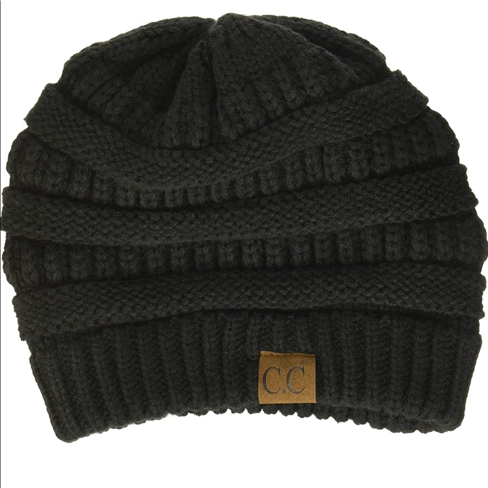 🟥 NWT C.C Trendy Warm Chunky Soft Stretch Cable Knit Beanie